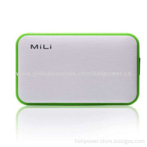 External/Portable Battery Charger for Smartphones with 6,000mAh Capacity, 5V/1A Input